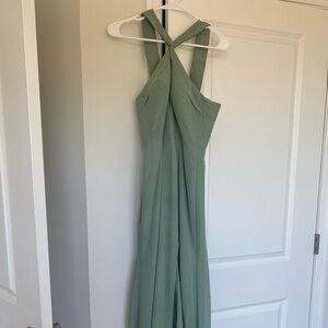 Elegant Green Women's Dress